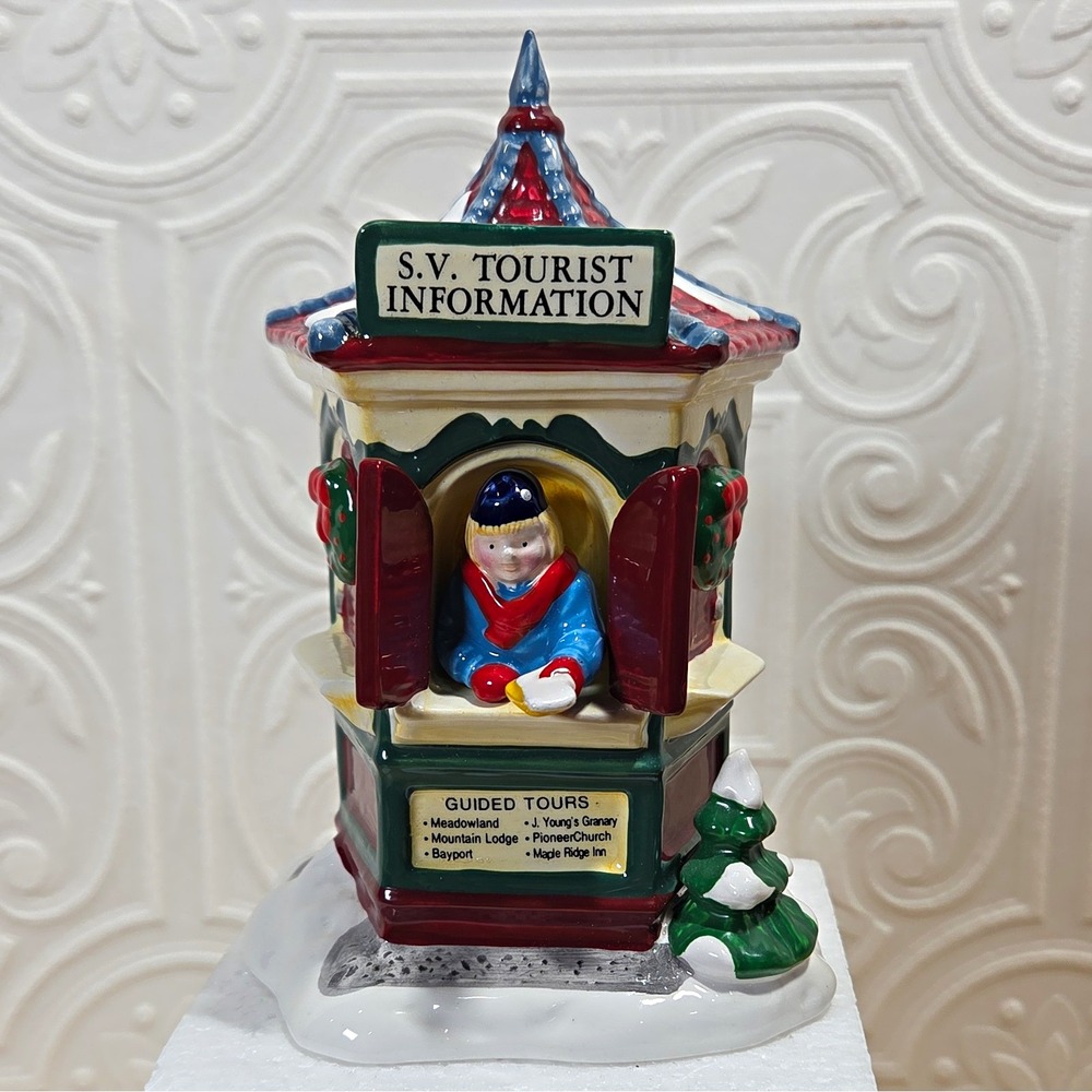 Department 56 S.V. Tourist Information Christmas Village Building